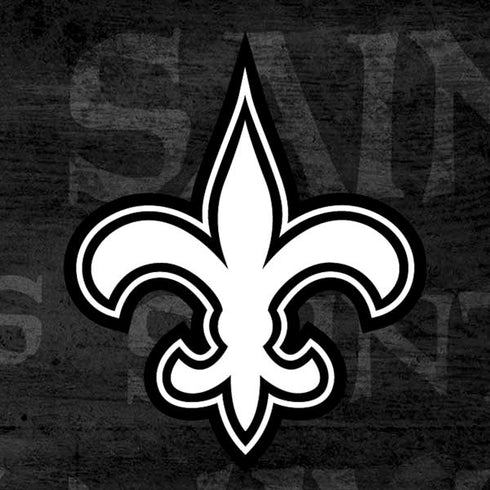 NFL New Orleans Saints Black & White Moto E5 Play Skin